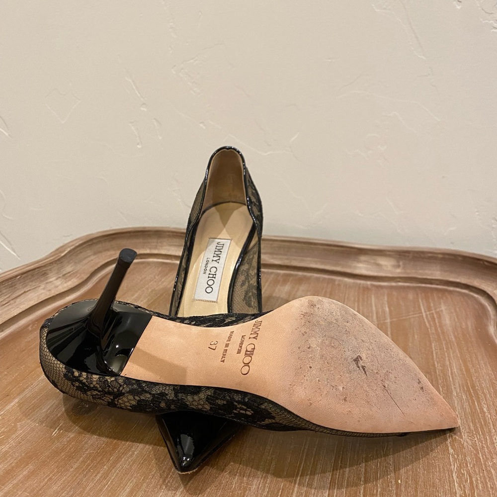 JIMMY CHOO Floral Print Pumps - Picture 4 of 7